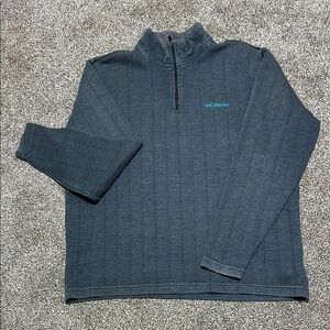 Columbia Men's Gray 1/4 zip pullover XL